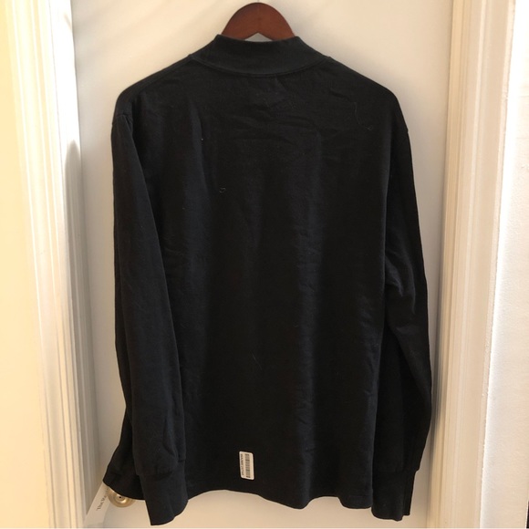 Aimé Leon Dore Black Mock Neck Long Sleeve Sweater Shirt, Size M - Picture 2 of 16
